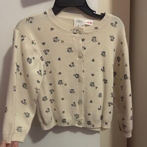 Zara floral cardigan